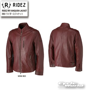 ���yRIDEZ�zRR01�@RIDEZ RR VANQUISH JACKET�sWINE RED�t�@���C�_�[�X�W���P�b�g�@�V�[�v���U�[�@�{�v�@���C�Y�y�o�C�N�p�i�z