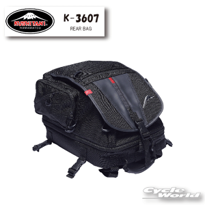 ���yKUSHITANI�zK-3607 REAR BAG ���A�o�b�O�@�e�ʁF��25�`33.5L�@�u���b�N�@���@���΂�@�X���@�c�[�����O�@�N�V�^�j�@�y�o�C�N�p�i�z