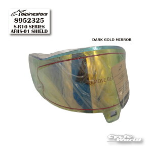 ���y�����y�Ή��z�yALPINESTARS�z8952325�sS-R10 SERIES�tAFHS-01 SHIELD DARK GOLD MIRROR �w�����b�g �V�[���h �A���p�C���X�^�[�Y �y�o�C�N�p�i�z