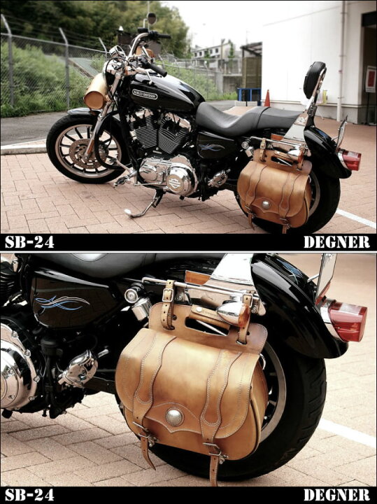 楽天市場】☆【DEGNER】SB-24 レザーサドルバッグLEATHER SADDLEBAG 