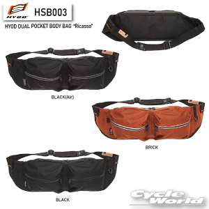 ���yHYOD�zHSB003�@HYOD DUAL POCKET BODY BAG�gRicasso�h�@�{�f�B�o�b�O�@�q���E�h�E�v���_�N�c�y�o�C�N�p�i�z