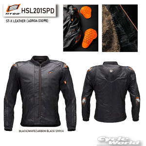 ���yHYOD�zHSL201SPD�sBLACK/WHITECARBON BLACK STITCH�t�@ST-X LEATHER�kADROA D3O??�l�@���v�@�{��@���U�[�W���P�b�g�@�q���E�h�E�v���_�N�c�y�o�C�N�p�i�z