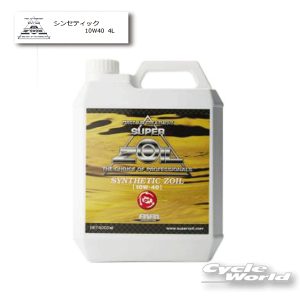 ���ySUPER ZOIL�z�X�[�p�[�]�C�� �V���Z�e�B�b�N 10W40 �@4000ml �@�����{�����\�ʉ����i100�����w�����I�C���j 4L �@SYZ4000 �y�o�C�N�p�i�z