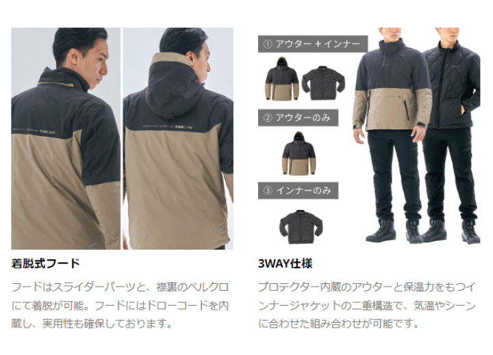 メンズジャケット mhrehw TAICHI 処分特価 秋冬モデル RSタイチ RSJ733 モトレック オール