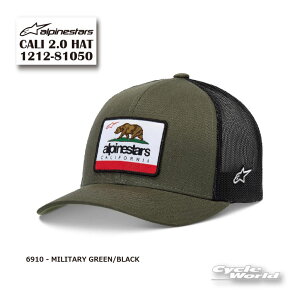 �������K�i�yALPINESTARS�zCALI 2.0 HAT�s1212-81050�@MILITARY GREEN/BLACK(6910) �t�@�L���b�v�@CAP�@�X�q�@�싅�X�@�A���p�C���X�^�[�Y �C�^���A ���񂹁y�o�C�N�p�i�z