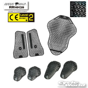 ���yROUGH&ROAD�zRR10128�@CE-LEVEL2 �t���b�N�X�G�A�p�b�h�t���Z�b�g�v���e�N�^�[�Z�b�g�@�㔼�g�@���@�I�@���@�w���@�ʋC���@���t�����[�h �y�o�C�N�p�i�z