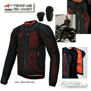 ���K�i�yALPINESTARS�z�g���[�v�G�A �v�� �W���P�b�gTroop-Air Pro Jacket �s3301125-1030 - BLACK RED FLUO�t���b�V�� �W���P�b�g ���� �v���e�N�^�[ �A���p�C���X�^�[�Y �C�^���A ���񂹁y�o�C�N�p�i�z