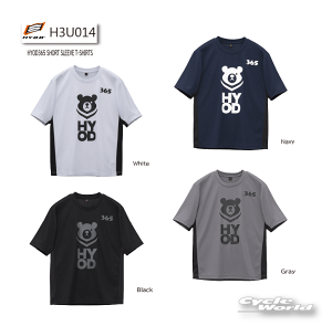 ���yHYOD�zH3U014�@HYOD365 SHORT SLEEVE T-SHIRTST�V���c�@Black Gray Navy White �����@�q���E�h�E�v���_�N�c�y�o�C�N�p�i�z
