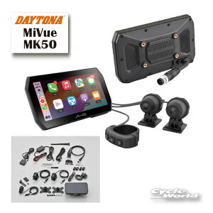 �� ���K�i ���[�J�[�ۏ�18�����yDAYTONA�z61612 MiVue MK50 �h���C�u���R�[�_�[�t���X�}�[�g���j�^�[�@�J GPS Bluetooth Wi-Fi�@�h�����R�@�f�C�g�i�y�o�C�N�p�i�z
