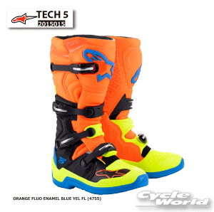 ���K�i�yALPINESTARS�zTECH 5�sORANGE FLUO ENAMEL BLUE YEL FL (4755)�t �e�b�N5�I�t���[�h �u�[�c �C�^���A���� �I�t���[�h�u�[�c �g���C�A�� �A���p�C���X�^�[�Y 2015015�@�y�o�C�N�p�i�z