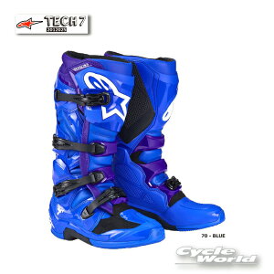���K�i�yALPINESTARS�zTECH 7 2012025 �s70 - BLUE�t�C�^���A���� �e�b�N7 �@�A���p�C���X�^�[�Y�@ ���g�N���X �I�t���[�h�u�[�c�@�I�t���[�h�@MX�@TECH7�y�o�C�N�p�i�z