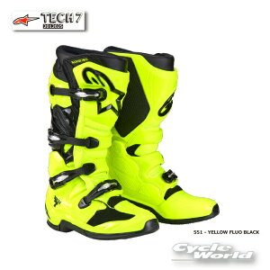 ���K�i�yALPINESTARS�zTECH 7 2012025 �s551 - YELLOW FLUO BLAC�t�C�^���A���� �e�b�N7 �@�A���p�C���X�^�[�Y�@ ���g�N���X �I�t���[�h�u�[�c�@�I�t���[�h�@MX�@TECH7�y�o�C�N�p�i�z