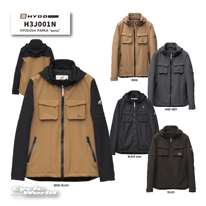 楽天市場】☆【HYOD】H3J001N HYOD365 PARKA “gano”365ベア パーカ
