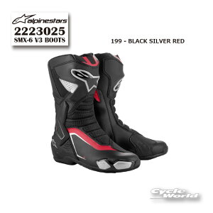 ���K�i�yALPINESTARS�zSMX-6 V3 BOOTS�s2223025�t BLACK SILVER RED (199) �C�^���A���񂹃u�[�c �T�[�L�b�g �X�g���[�g �A���p�C���X�^�[�Y �y�o�C�N�p�i�z