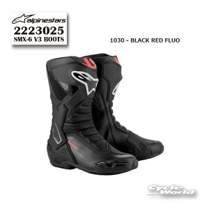 ���K�i�yALPINESTARS�zSMX-6 V3 BOOTS�s2223025�t BLACK RED FLUO (1030) �C�^���A���񂹃u�[�c �T�[�L�b�g �X�g���[�g �A���p�C���X�^�[�Y �y�o�C�N�p�i�z