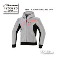 正規品【ALPINESTARS】CHROME SUPERAIRFLOW HOODIE《4200226》 BLACK MID GRAY RED FLUO (1196) イタリア…