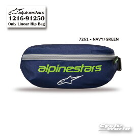 【あす楽対応】【ALPINESTARS】正規品《1216-91250》 ONLY LINEAR HIP BAG (7261 - NAVY/GREEN) ヒップバッグ アルパインスターズ イタリア【バイク用品】