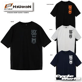 ☆【HYOD】H3U013N　HYOD365 SHORT SLEEVE T-SHIRTS　Tシャツ　くま　かわいい　おしゃれ　半袖　春夏　26SS　365BEAR　ヒョウドウプロダクツ【バイク用品】