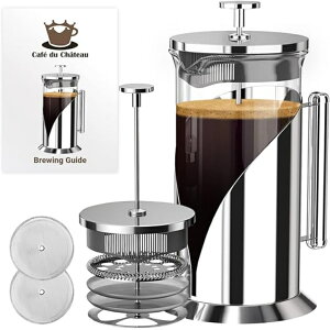 Cafe du Chateau t`vXR[q[vX(34 oz) 4w̃tB^[tXeXR[q[vX -t`vXϔMJtF-eB[vX
