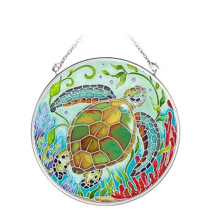 TLb`[ XehOX J C Sea Life Turtle Medium Circle