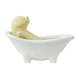りぶはあと 素焼き加湿器 バスタブ ねむねむアニマルズ ゴールデンレトリーバーのソラ (全長約9cm) エコ 卓上 88007-14