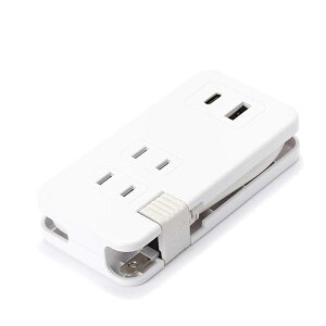 �v���~�A���X�^�C�� iCharger USB�|�[�g���� AC�d���^�b�v �z���C�g(AC×3/USB-A×1/USB-C×1) PG-UACTAP04WH