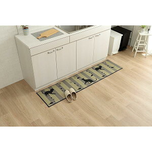 �C�P�q�R ���� �L�b�`�� �}�b�g kitchen mat �����` F�j���R���� �u���b�N ��43×180cm ���킢�� �L �l�R �˂� �R�ۖh�L���� ���Y ��B�Y ����~�� �J�W���A�� ��1081960015105