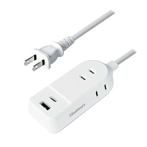 ECOpd^bv 100`240V͑Ή R[h1m AC3 A/C 2P 2.4A yACRZg3v1400W / USB2|[g vőo12Wi5V2.4Aj USB-A×1 USB Type-C×1z NWM-19
