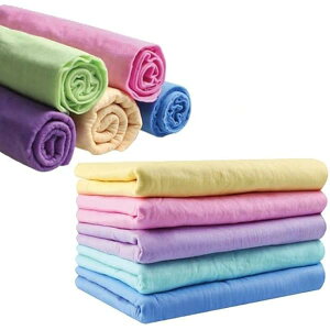 セームタオル サイズ M 2枚 セット スイムタオル スポーツタオル タオル 水泳 大判 大きめ 吸水 速乾 髪 車 洗車 窓 拭き 洗面所 プール スポーツ 無地 ペット ブルー