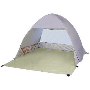 テント ワンタッチテント ビーチテント ポップアップテント デュオUV 【2人用】 約1.4畳 ペグ6本・キャリーバッグ付属 ブルーム/パープルグレー アプリール UA-65 幅145×奥行160×高さ110cm