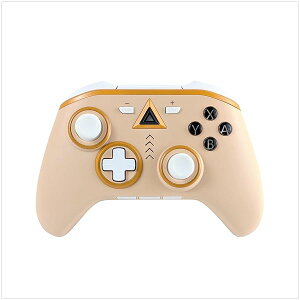 ゲーム機用ワイヤレスコントローラー キャメル 16×4×11cm Switch/Switch Lite/有機EL対応 連射機能 オートスリープ機能 有線・無線どちらも可 パステルカラー 軽い かわいい ALG-NSPCWCCM