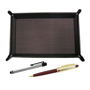 シボチョコカラー牛革ペントレイ メタルタッチ棒銀とネオD-800ホリ金加工 レトロボールペンセット 赤 TRATYO-ALST-800B-R