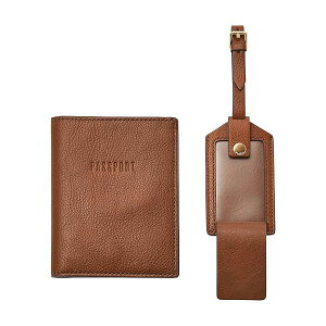 Travel Accessory-Passport Case Gift Set ���f�B�[�X Brown