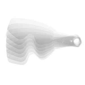 WOOT/WOOT RACE CLEAR TEAR-OFF - 10 PACK 053346000001 CLEAR
