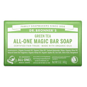 ドクターブロナー (Dr.Bronner's) ドクターブロナー マジックソープバー GR(グリーンティ) オーガニック固形せっけん