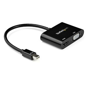 Mini DisplayPort - HDMI/VGAA_v^ 4K/60Hz Thunderbolt 2/T_[{g2VGA/HDMIɕϊ MDP2VGAHD20