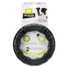 ドッグデンタルトイ スマイル M ブラック 犬 中型犬 おもちゃ トイ 玩具 デンタル 丈夫 壊れない タフ 破壊王 遊び ペット用品