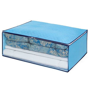 収納ケース 布団一式用(羽毛布団・敷き布団) シングルサイズ 吸湿 除湿 湿度を下げて防ダニ 通気性の良い不織布製 ドライ 収納袋 収納ボックス 透明窓で中身が見える 617-72