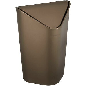 【umbra】 ゴミ箱 コーナーカン ブロンズ 5L ふた付き 角型 ペール ダストボックス