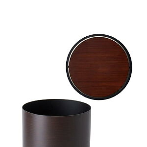 藤栄(FUJIEI) ダスパースタイル ゴミ箱 ダストボックスフタ ダスパーLサイズ用 木目 φ18.8×H3.6cm DS-02L スタイリッシュ シンプル おしゃれ 清潔感 丸洗い可 収納 収納ボックス オフィス リビング