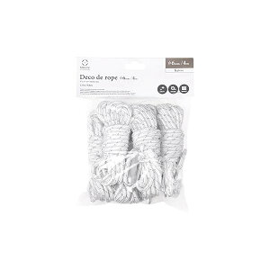 (XA) Deco de rope KC[v 4mm [v 4m ω׏d300kg v ݋  ˍ KCh[v fRf[v (zCg a6mm, 1Zbg(6{))