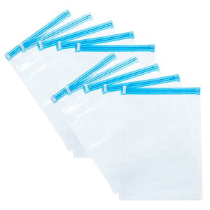 衣類圧縮袋 10枚組 35×50cm クリア 掃除機不要でどこでも簡単圧縮 コンパクト 旅行バック パック 衣類 収納 旅行 トラベル 623-15
