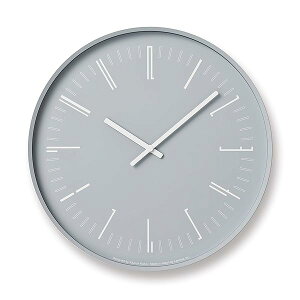 |v h[EH[NbN AiO D Draw wall clock KK18-13 GY Lemnos