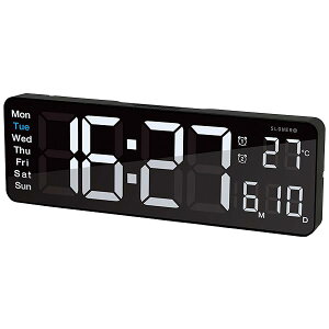 |v fW^ LED  fJ CeA uv Rt t C j BLACK 320 105 28mm LED CLOCK Rico SLW367