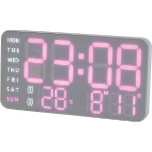 |v fW^ LED  fJ CeA uv t C j PINK/WHITE LED CLOCK Cielo SLW372