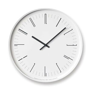 �����m�X �|�����v �h���[�E�H�[���N���b�N �A�i���O �� Draw wall clock KK18-13 WH Lemnos