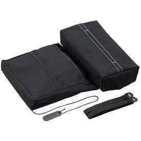 車内用品 (エクセア) ティッシュケース ティッシュ&ゴミ箱 ブラック EH-172