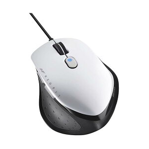 BUFFALO �L�� BlueLED 5�{�^�� �l�I�t�B�b�g�}�E�X S�T�C�Y �z���C�g BSMBU515SWH