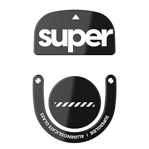 Superglide2(Type C) }EX\[ for Logicool G PRO X SUPERLIGHT 2 }EXtB[g [ KXf EhGbaH ϋv ᖀC Super Smooth ] - Black