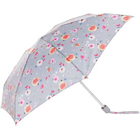 [フルトン] 雨傘 【ミニ傘】 折りたたみ傘 レディース Summer Sunrise Floral/ライトグレー F